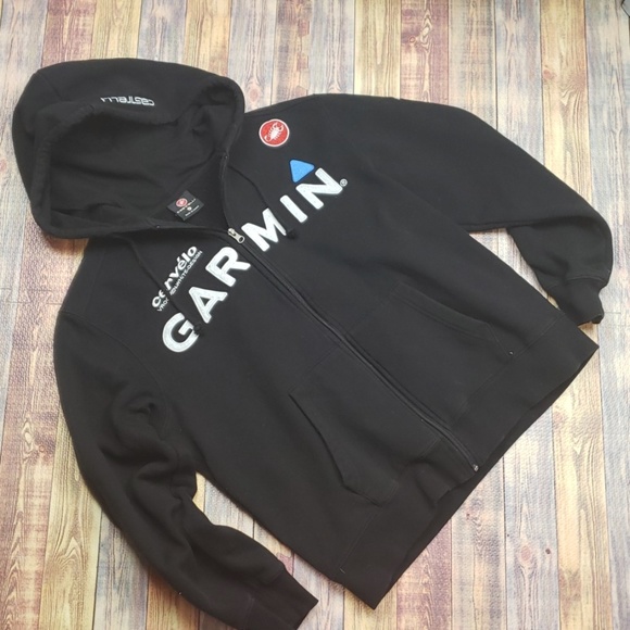 castelli Other - CASTELLI CYCLING ZIP UP HOODIE W GARMIN LOGO